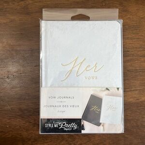 His and her vow journals Brand New